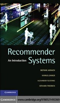 Cover: Recommender Systems - Cambridge University Press