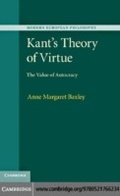 Cover: Kant's Theory of Virtue - Cambridge University Press