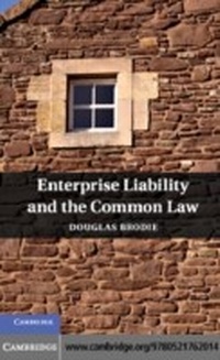 Abbildung von: Enterprise Liability and the Common Law - Cambridge University Press