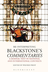 Enlarge image Cover: Re-Interpreting Blackstone's Commentaries - Hart Publishing