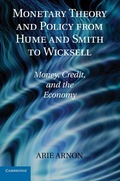 Cover: Monetary Theory and Policy from Hume and Smith to Wicksell - Cambridge University Press