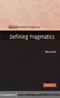 Cover: Defining Pragmatics - Cambridge University Press