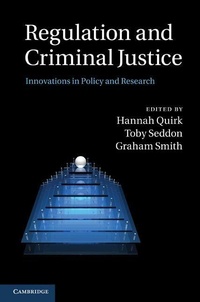 Enlarge image Cover: Regulation and Criminal Justice - Cambridge University Press