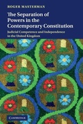 Cover: The Separation of Powers in the Contemporary Constitution - Cambridge University Press