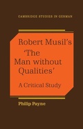 Cover: Robert Musil's 'The Man Without Qualities' - Cambridge University Press