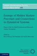 Cover: Entropy of Hidden Markov Processes and Connections to Dynamical Systems - Cambridge University Press