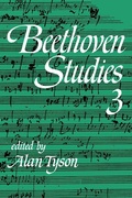 Cover: Beethoven Studies 3 - Cambridge University Press