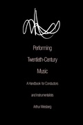 Cover: Performing Twentieth-Century Music - Yale University Press