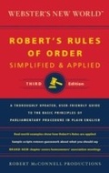 Cover: Webster's New World: Robert's Rules of Order - Houghton Mifflin Harcourt