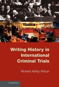 Cover: Writing History in International Criminal Trials - Cambridge University Press