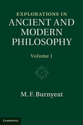 Cover: Explorations in Ancient and Modern Philosophy - Cambridge University Press