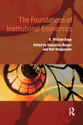 Cover: The Foundations of Institutional Economics - Routledge