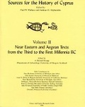 Cover: Near Eastern and Aegean Texts from the Third to the First Millennia BC - Greece & Cyprus Research Center, Incorporated