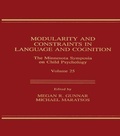 Cover: Modularity and Constraints in Language and Cognition - Psychology Press Ltd