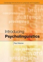 Cover: Introducing Psycholinguistics - Cambridge University Press