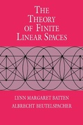 Cover: The Theory of Finite Linear Spaces - Cambridge University Press
