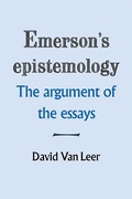 Cover: Emerson's Epistemology - Cambridge University Press