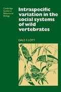 Cover: Intraspecific Variation in the Social Systems of Wild Vertebrates - Cambridge University Press