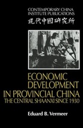 Cover: Economic Development in Provincial China - Cambridge University Press