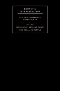 Enlarge image Cover: Phonetic Interpretation - Cambridge University Press