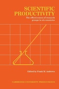 Cover: Scientific Productivity - Cambridge University Press