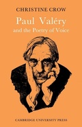 Cover: Paul Valery and Poetry of Voice - Cambridge University Press