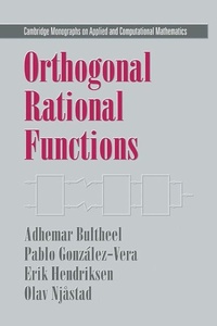 Enlarge image Cover: Orthogonal Rational Functions - Cambridge University Press