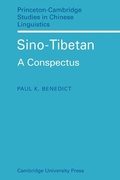 Cover: Sino-Tibetan - Cambridge University Press