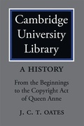 Cover: Cambridge University Library: A History - Cambridge University Press