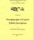 Cover: Prosopography of Cypriot - Greece & Cyprus Research Center, Incorporated