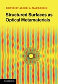 Cover: Structured Surfaces as Optical Metamaterials - Cambridge University Press