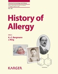 Cover: History of Allergy - S. Karger