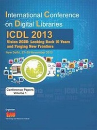 Enlarge image Cover: International Conference on Digital Libraries (ICDL) 2013 - The Energy and Resources Institute, TERI
