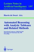 Cover: Automated Reasoning with Analytic Tableaux and Related Methods - Springer