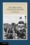 Cover: The Indian Army and the End of the Raj - Cambridge University Press