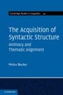 Cover: The Acquisition of Syntactic Structure - Cambridge University Press