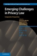 Cover: Emerging Challenges in Privacy Law - Cambridge University Press