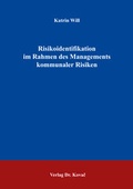 Bild: Risikoidentifikation im Rahmen des Managements kommunaler Risiken - Kovac, Dr. Verlag