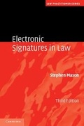 Cover: Electronic Signatures in Law - Cambridge University Press