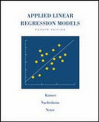 Enlarge image Cover: Applied Linear Regression Models - Irwin Professional Publishing