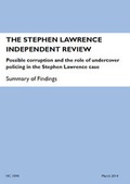 Cover: The Stephen Lawrence Independent Review - TSO