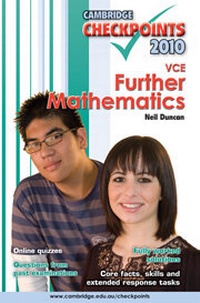 Enlarge image Cover: Cambridge Checkpoints VCE Further Mathematics 2010 - Cambridge University Press