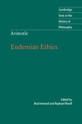 Cover: Aristotle: Eudemian Ethics - Cambridge University Press