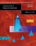Cover: Student Solutions Manual for Fundamentals of Trigonometry - Brooks/Cole