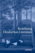 Cover: Redefining Elizabethan Literature - Cambridge University Press