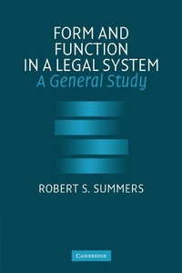 Enlarge image Cover: Form and Function in a Legal System - Cambridge University Press