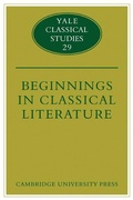 Cover: Beginnings in Classical Literature - Cambridge University Press