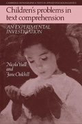 Cover: Children's Problems in Text Comprehension - Cambridge University Press
