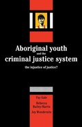 Cover: Aboriginal Youth and the Criminal Justice System - Cambridge University Press