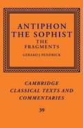 Cover: Antiphon the Sophist - Cambridge University Press